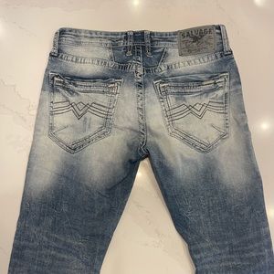 Men’s Buckle Salvage Skinny Slim Fit Jeans 32S